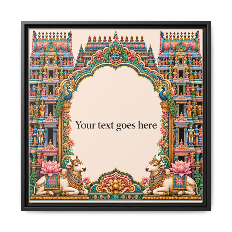 Hindu Temple Arch - Personalized Baby Name Wall Art