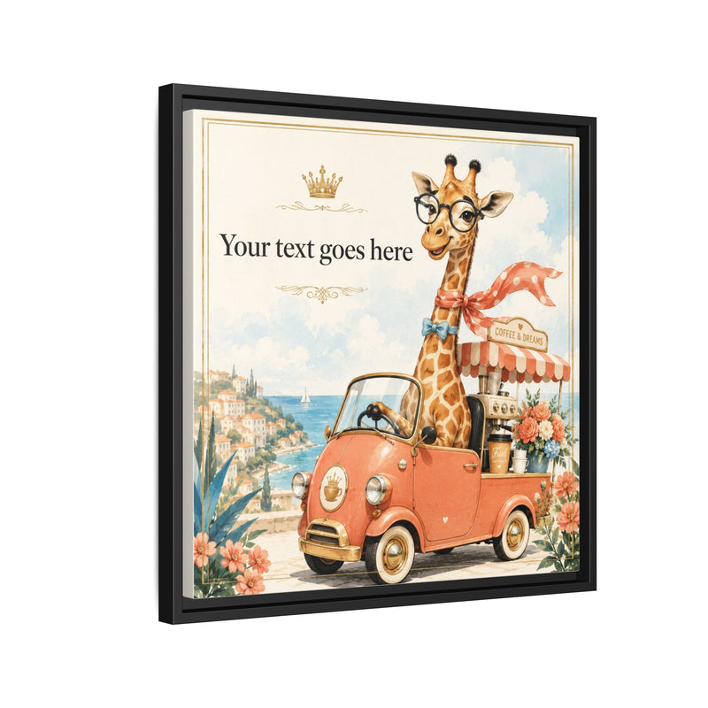 Giraffe Road Trip - Personalized Baby Name Wall Art