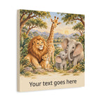 Safari Friends – Personalized Baby Name Wall Art