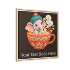Elephant Loves Masala Chai – Personalized Baby Name Wall Art