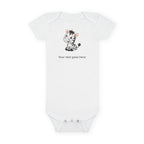 Little Zebra Baby Bodysuit — Personalized Name