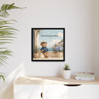 Bear's Coastal Holiday - Personalized Baby Name Wall Art