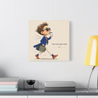Stylish Commuter Boy - Personalized Baby Name Wall Art