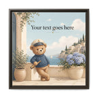 Bear's Coastal Holiday - Personalized Baby Name Wall Art