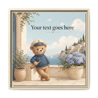 Bear's Coastal Holiday - Personalized Baby Name Wall Art