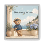 Bear's Coastal Holiday - Personalized Baby Name Wall Art