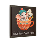 Elephant Loves Masala Chai – Personalized Baby Name Wall Art