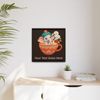 Elephant Loves Masala Chai – Personalized Baby Name Wall Art