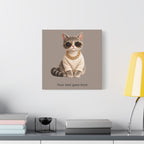 Cat with Sunglasses – Personalized Baby Name Wall Art