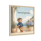 Bear's Coastal Holiday - Personalized Baby Name Wall Art