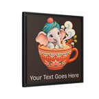 Elephant Loves Masala Chai – Personalized Baby Name Wall Art