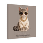 Cat with Sunglasses – Personalized Baby Name Wall Art