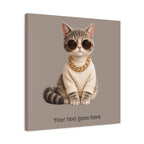 Cat with Sunglasses – Personalized Baby Name Wall Art