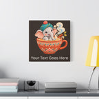 Elephant Loves Masala Chai – Personalized Baby Name Wall Art
