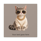 Cat with Sunglasses – Personalized Baby Name Wall Art