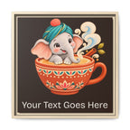 Elephant Loves Masala Chai – Personalized Baby Name Wall Art