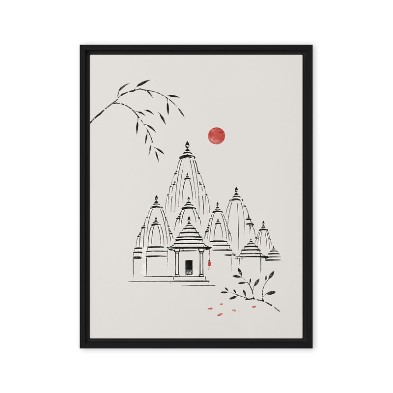 Birla Mandir - Framed Canvas Wall Art