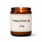 Happy Diwali: Custom Name Candle