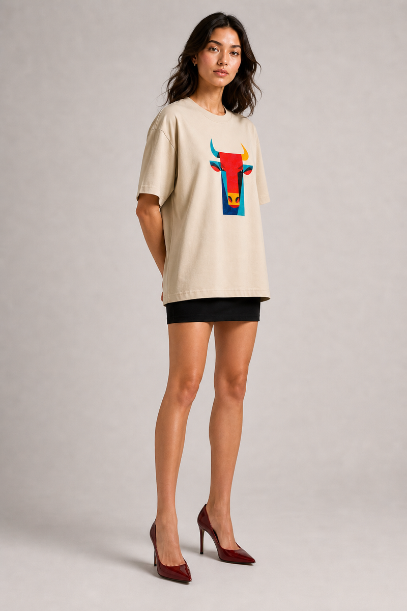 The Taurus Geometric - Oversized Unisex T-shirt