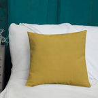 Tropical Toucan Accent Pillow - Mustard Yellow
