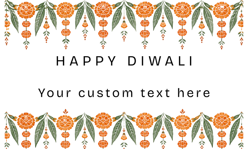 Diwali Marigold Custom Name Candle