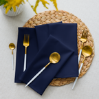 Solid Blue Cloth Napkin Set of 4