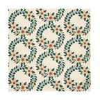 Evergreen Holiday Floral Cloth Napkin Set of 4