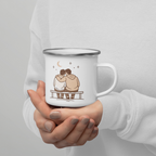 Personalized Mr & Mr Enamel Mug | LGBTQAI+ Romantic Anniversary Gift for him or them