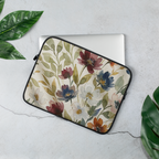 Neutral Floral Slim Laptop Sleeve — 13″ & 15″