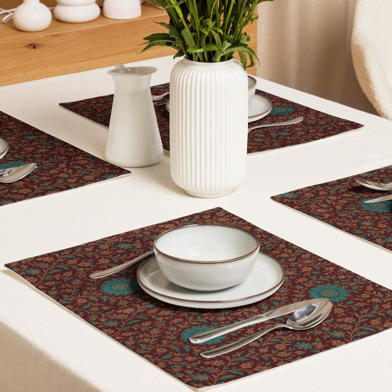 Alankari Floral Table Placemats Set of 4