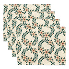 Evergreen Holiday Floral Placemat Set of 4