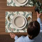 Evergreen Holiday Floral Placemat Set of 4