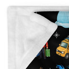 Around the World Adventure Travel Baby Blanket